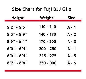 Fuji Sports Size Chart